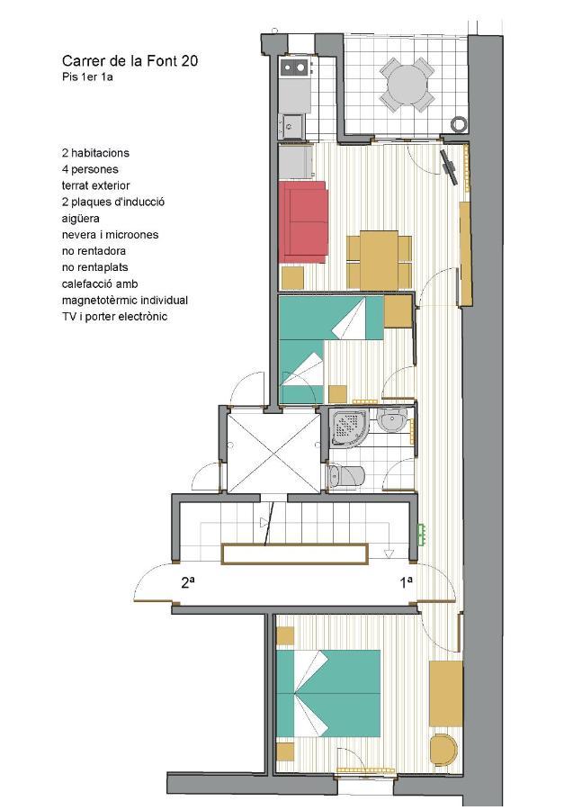 Cal Tofones, 1Er 1A. Apartament Turistic A Borreda, 08619-Barcelona Exterior foto